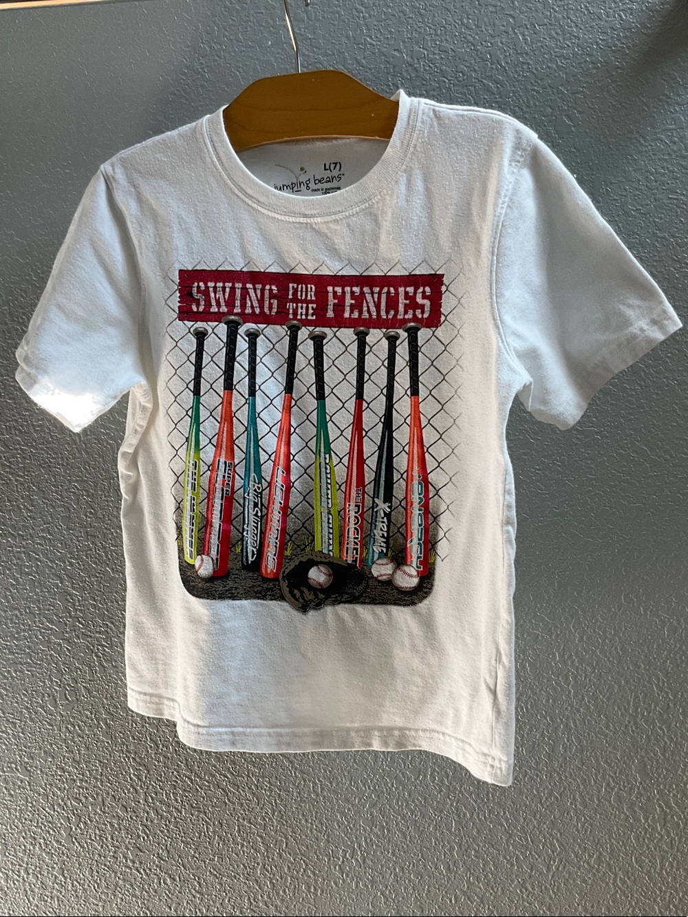 jumping beans White Short-Sleeve Graphic Tee size 7